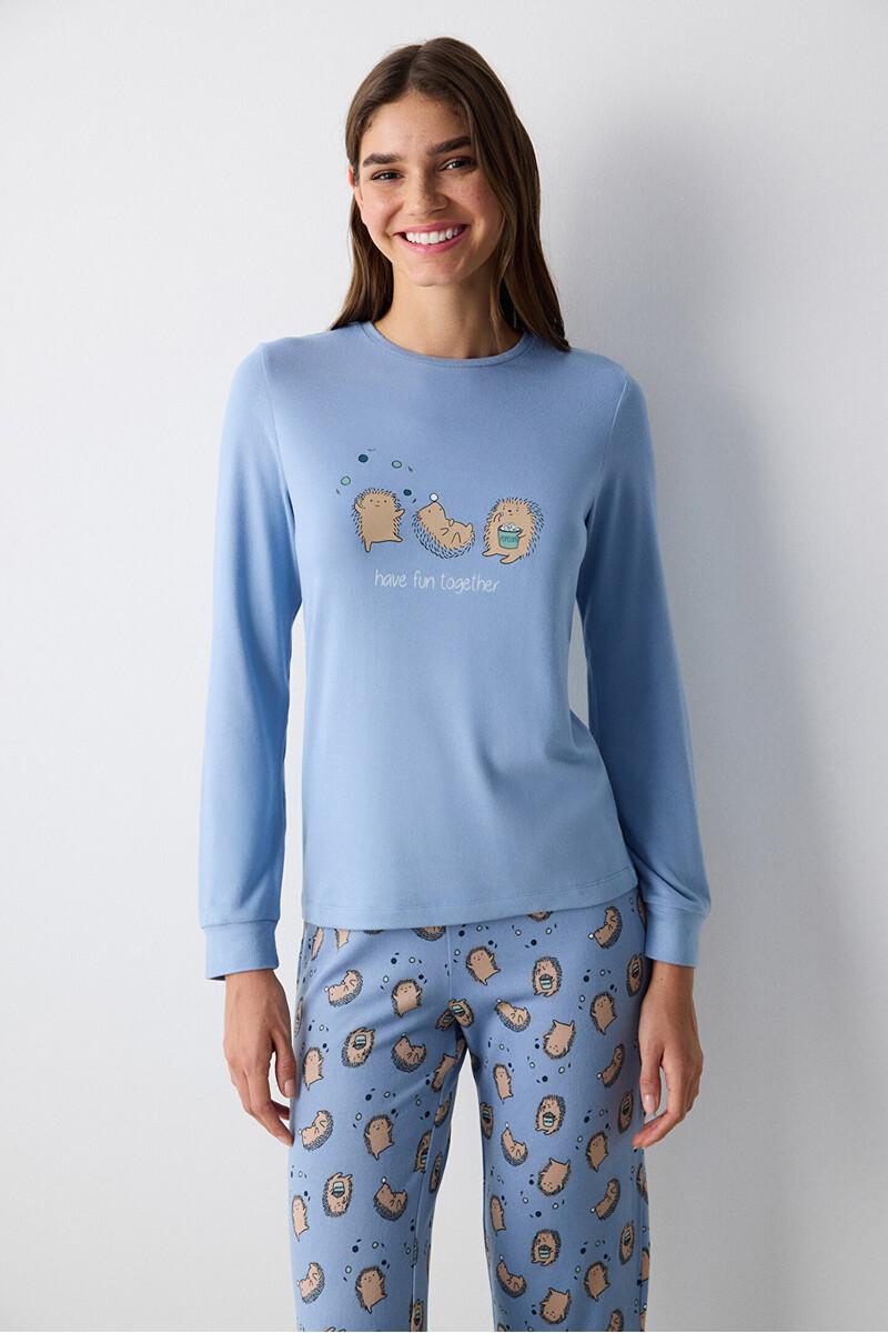 women'secret Camiseta de pijama manga larga Ahorra y exporta