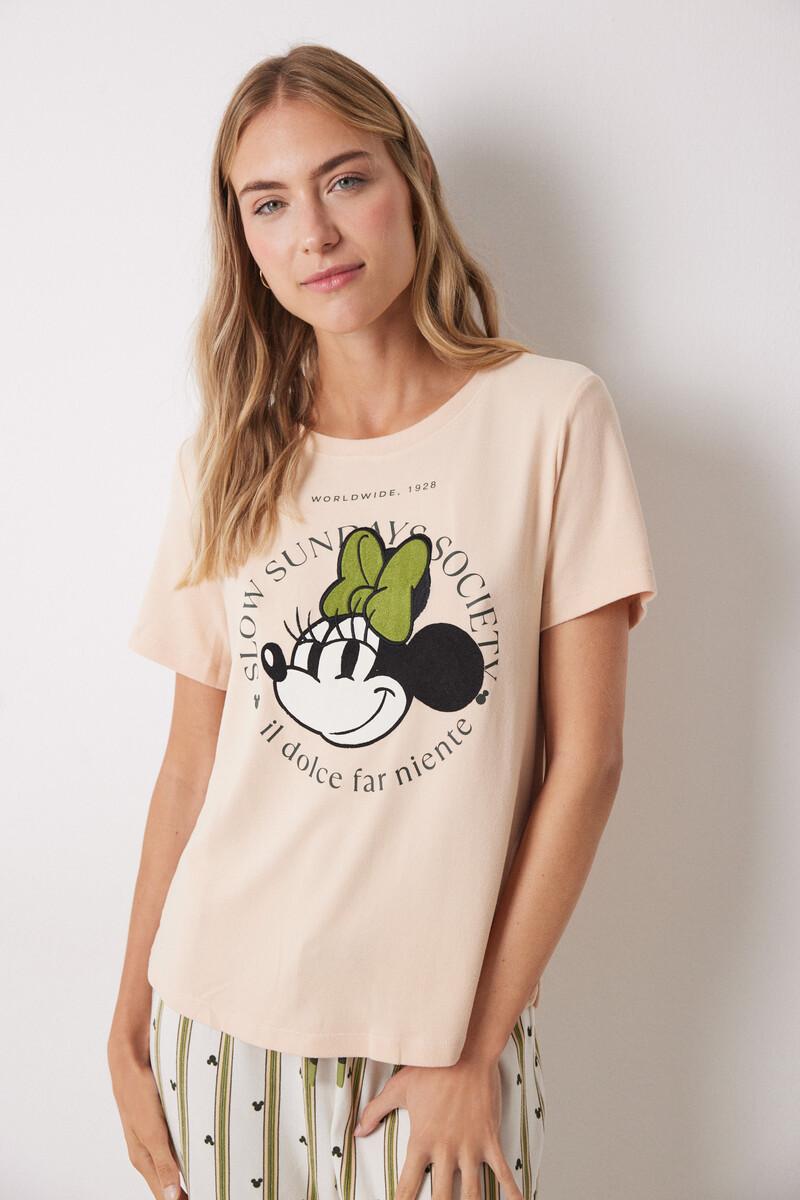 women'secret Pijama largo Minnie manga corta 2025