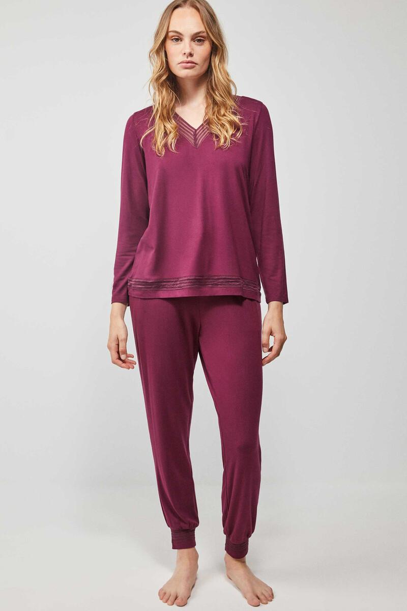 women'secret Pijama largo detalle encaje Tienda