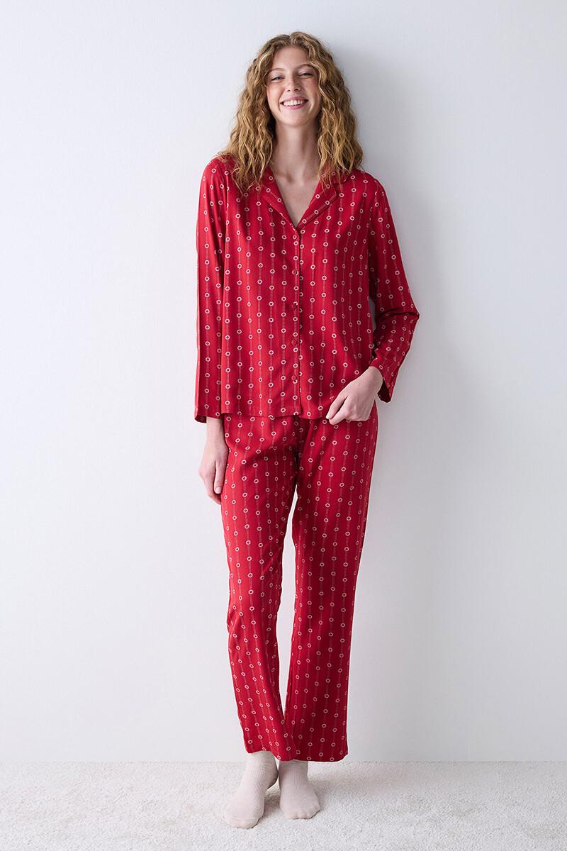 women'secret Conjunto de pijama camisero largo
