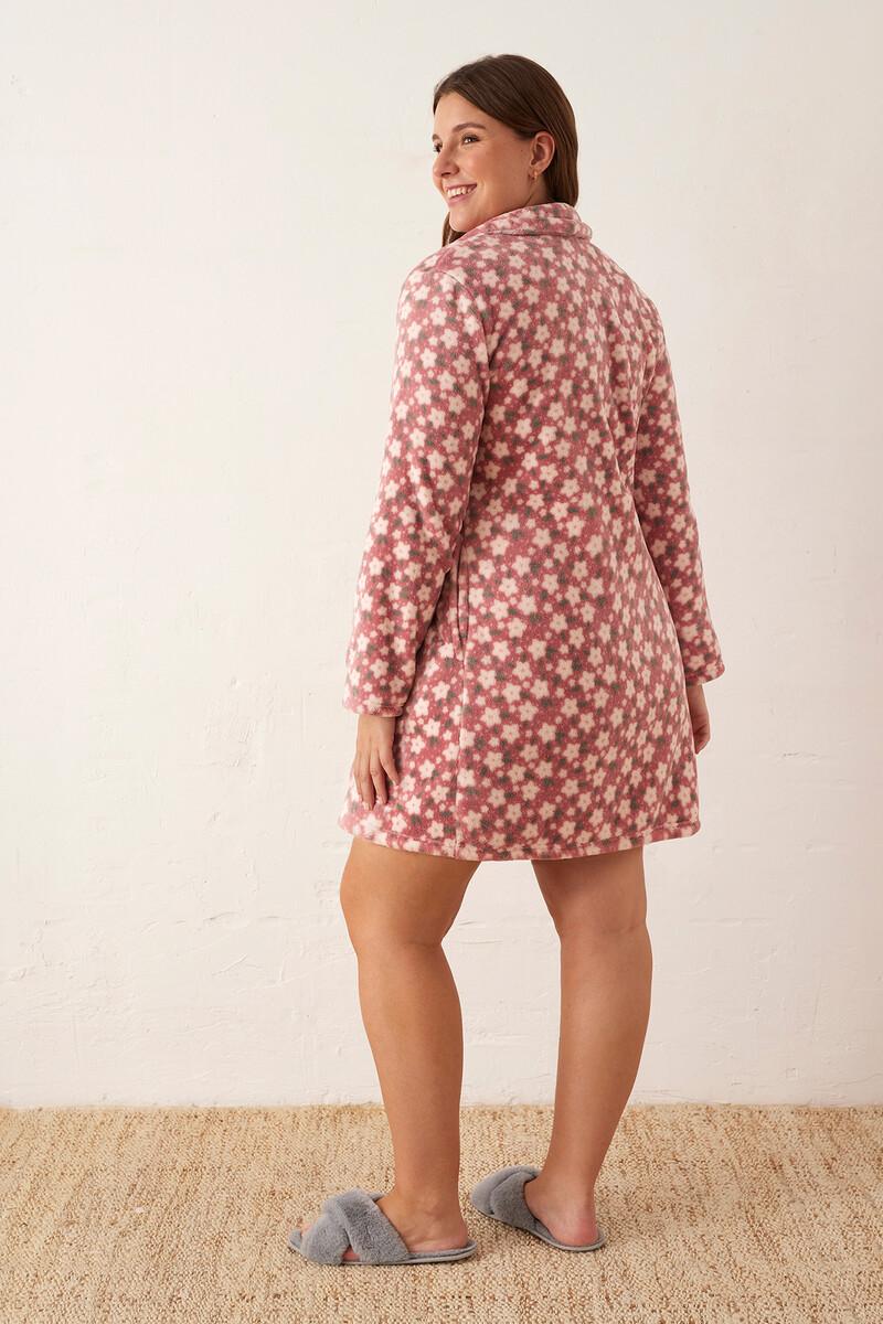 women'secret Bata abotonada tejido peludo estampado flores Envío gratis