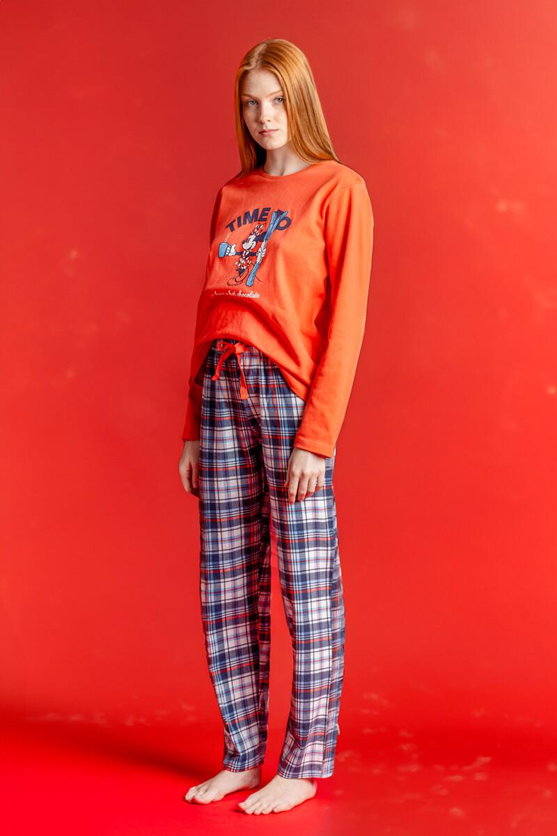 women'secret Pijama largo mujer Mickey cuadros Últimos 3 días