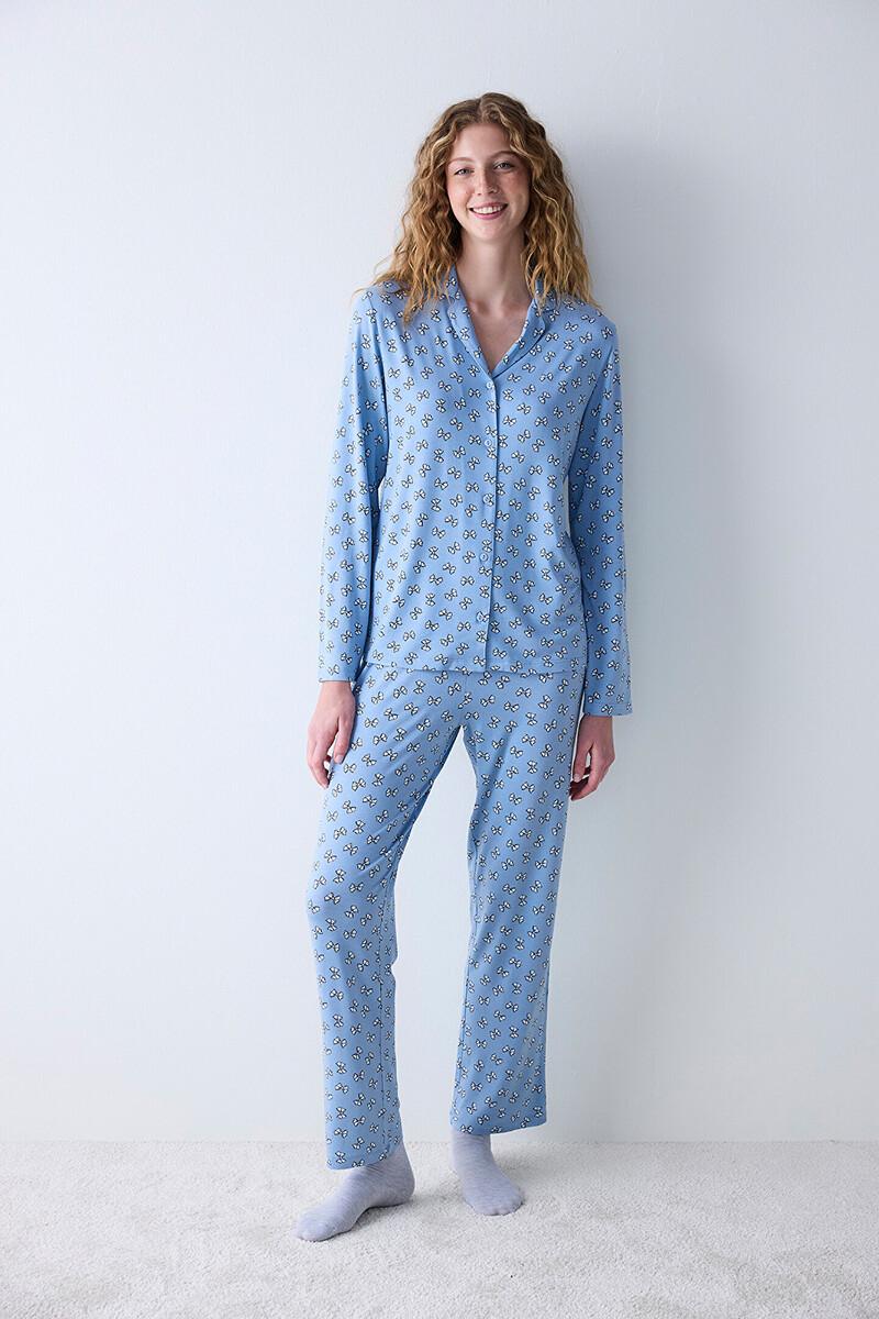 women'secret Conjunto de pijama camisero largo