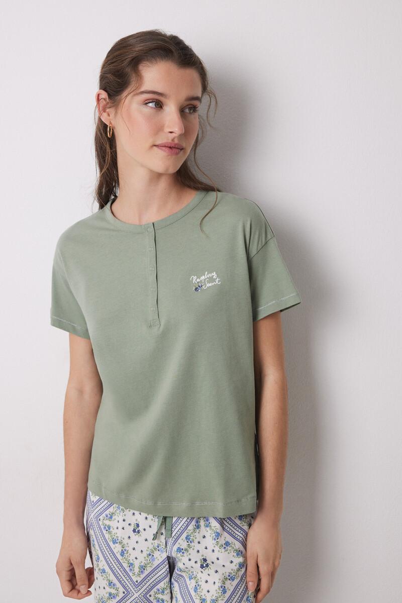 women'secret Pijama 100% algodón estampado pañuelo Ofertas de temporada