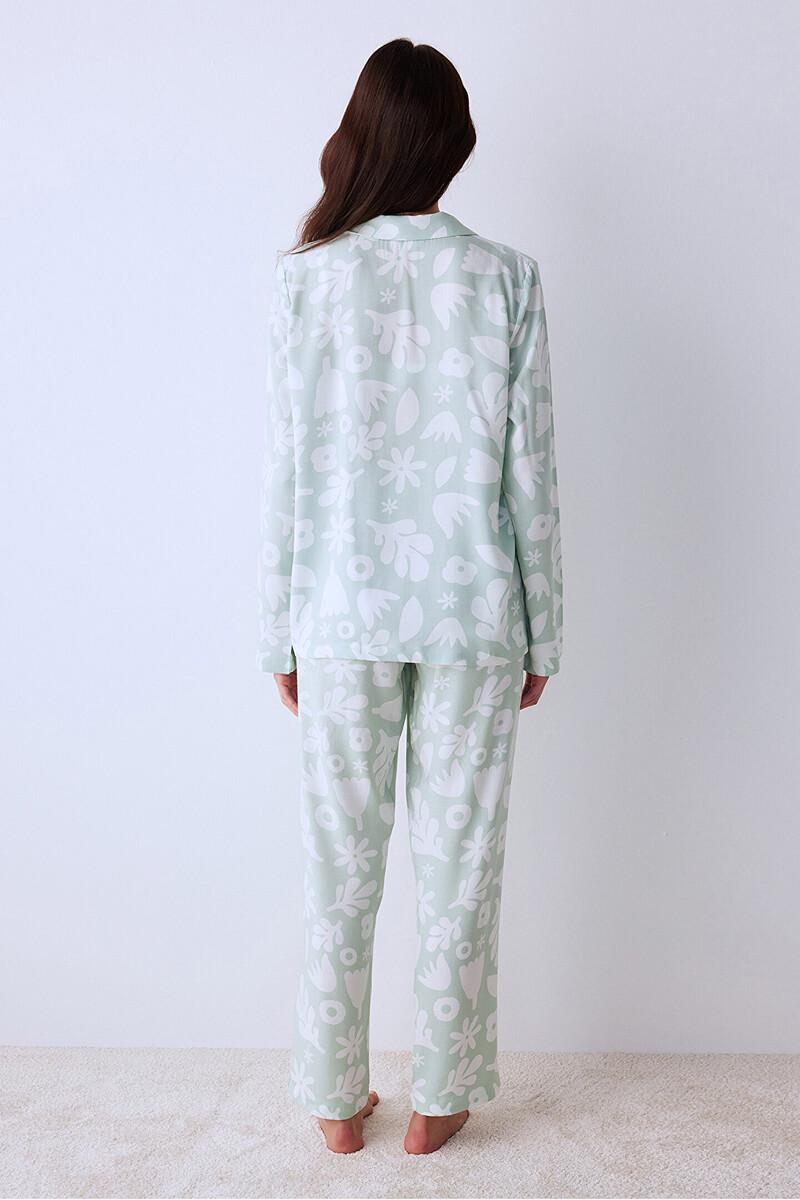 women'secret Conjunto de pijama camisero largo Grandes ahorros
