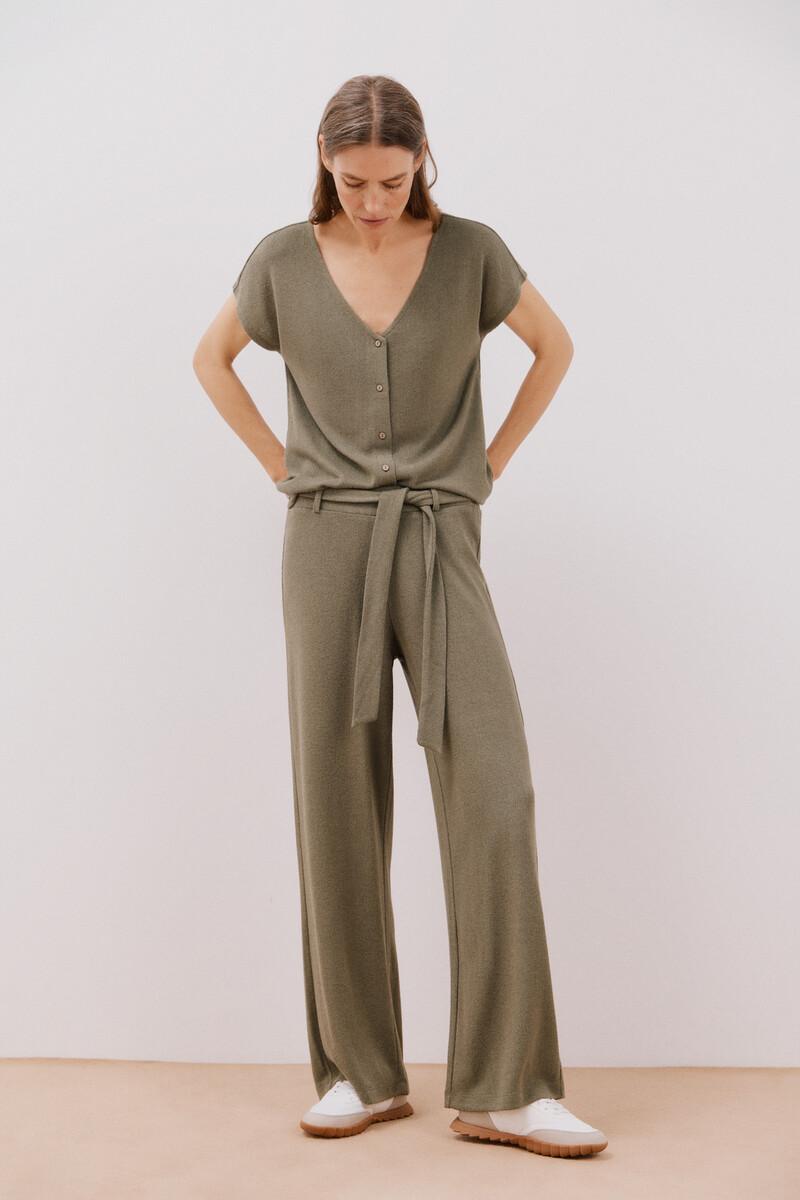 women'secret Pantalón punto cinturón Outlet