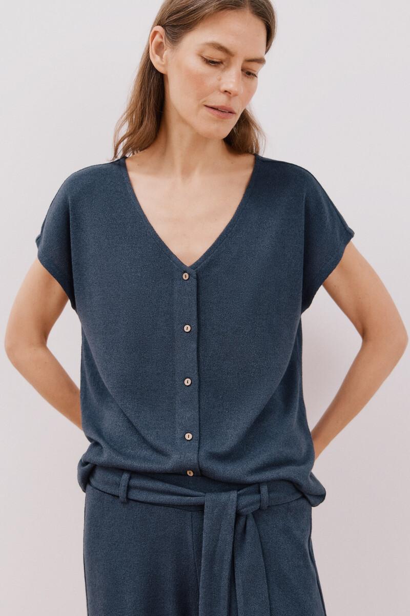 women'secret Camiseta aspecto rústico con botones Outlet online