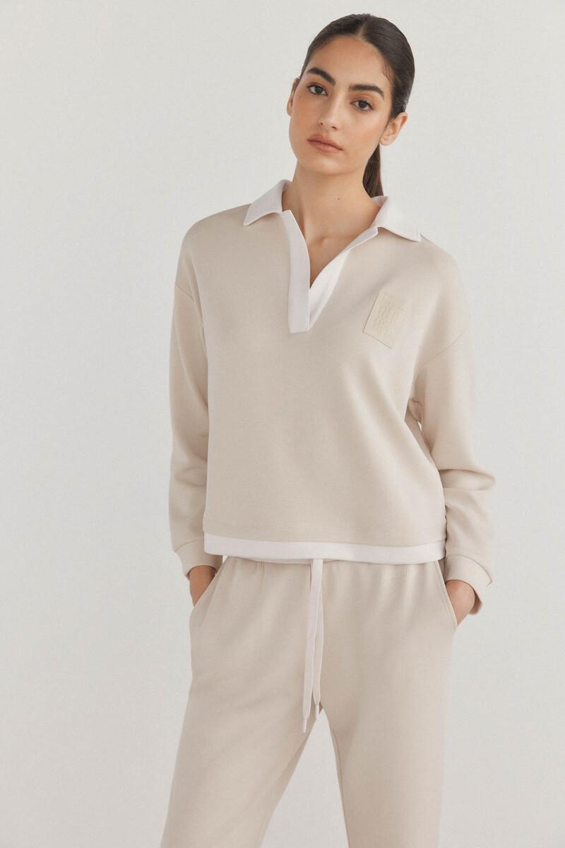 women'secret Sudadera soft touch cuello polo Tienda