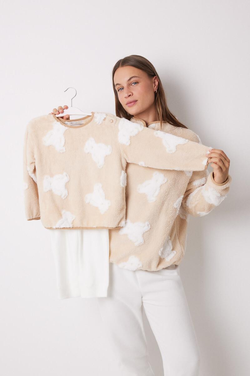 women'secret Pijama largo polar ositos jacquard Envío gratis