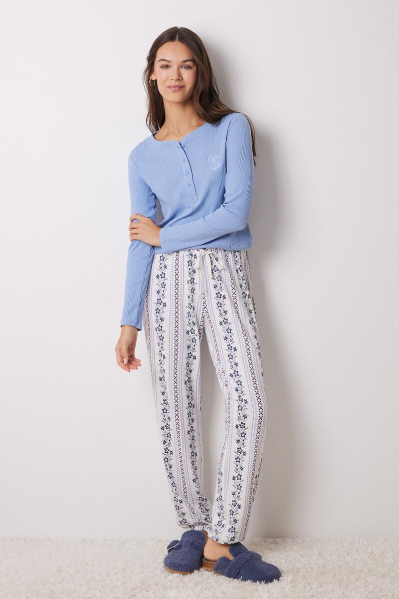 women'secret Pantalón pijama rayas flores COMPRAR AHORA
