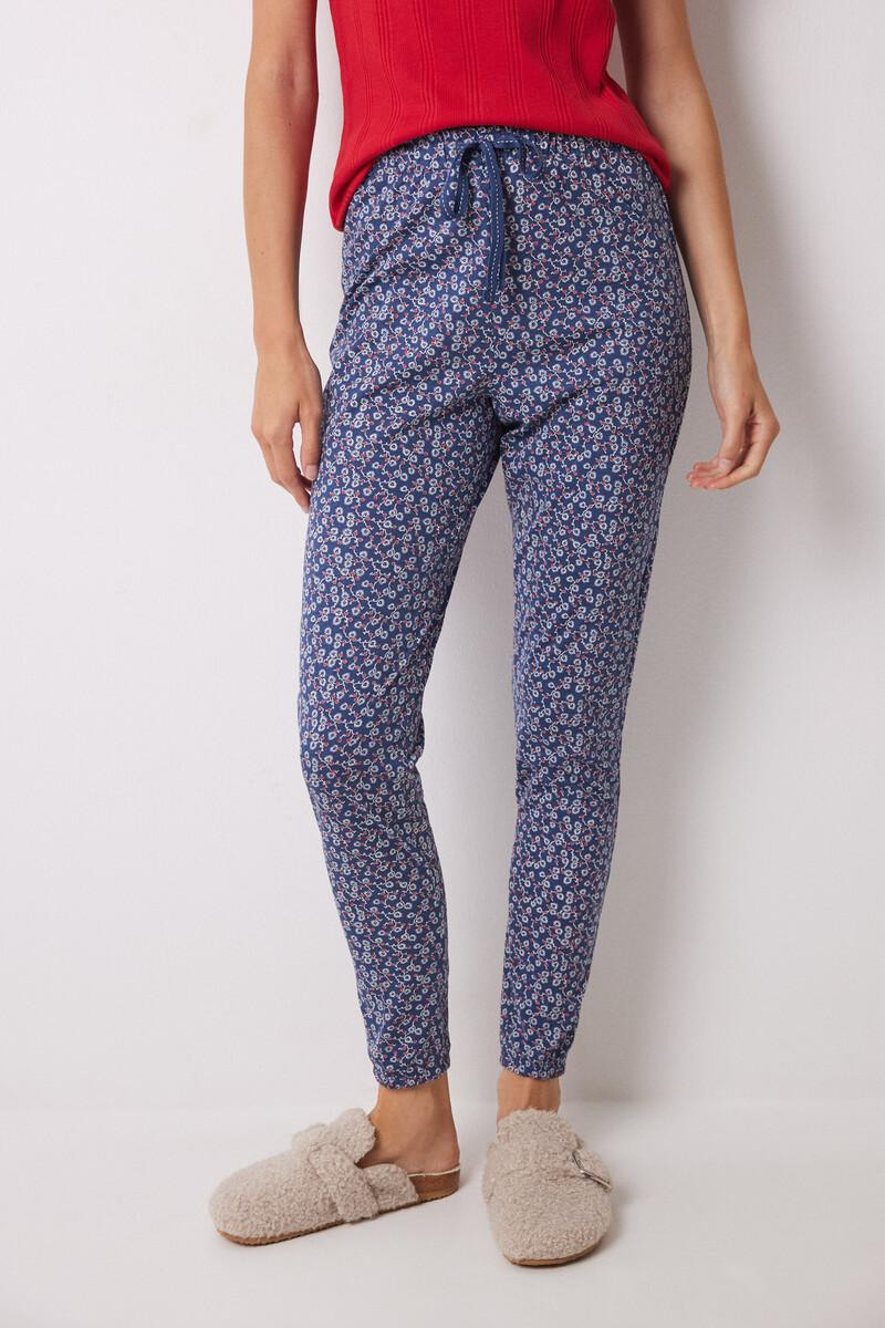 women'secret Pantalón pijama algodón flores skinny Promoción por tiempo limitado