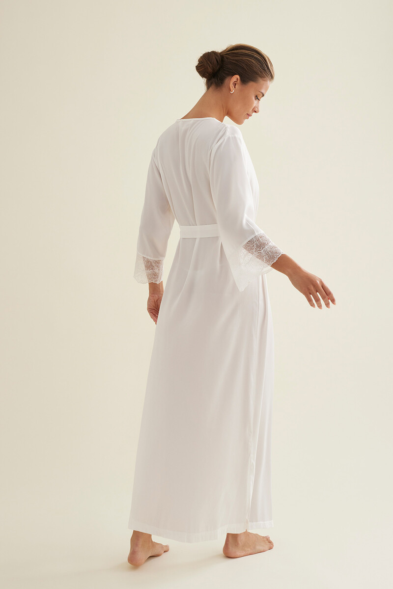 women'secret Bata Lencera Kimono Larga Satén Rebajas de fin de temporada