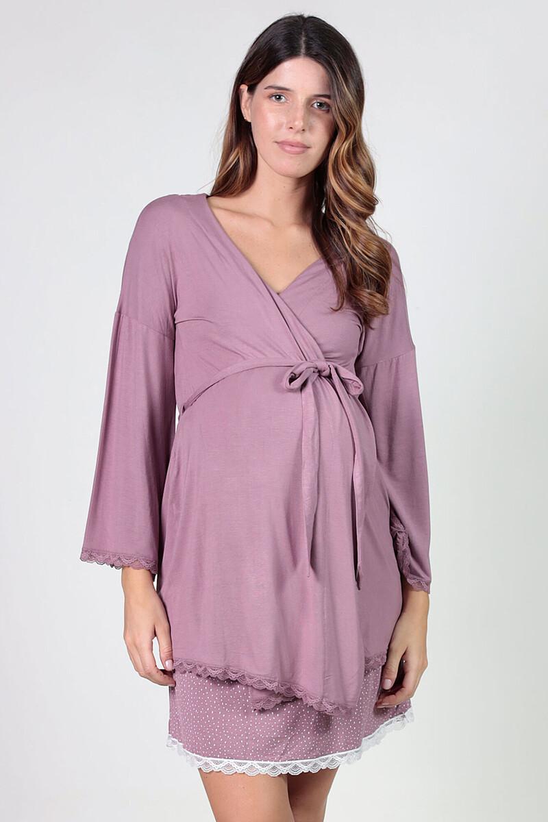 women'secret Bata premama con detalles de blonda En oferta