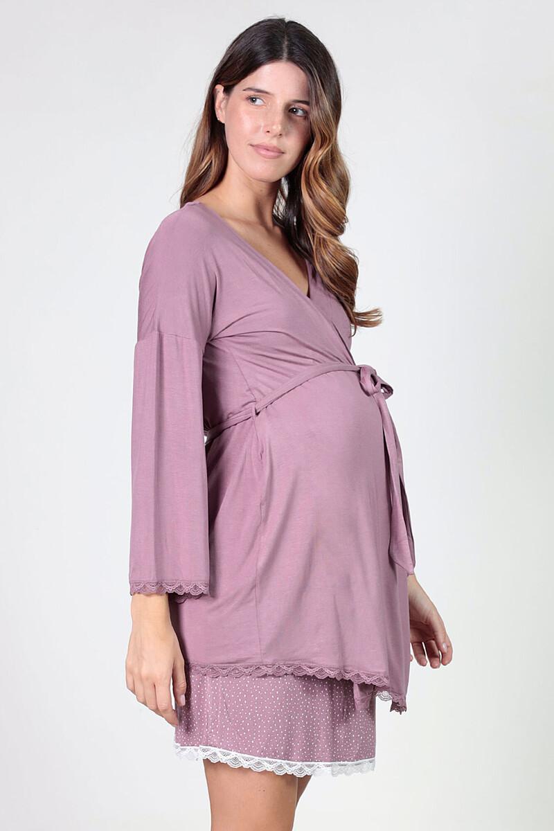 women'secret Bata premama con detalles de blonda En oferta