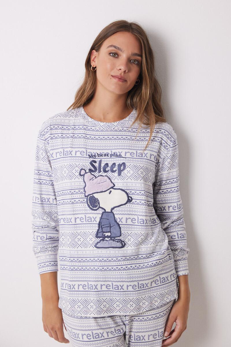 women'secret Pijama largo súper soft Snoopy Rebajas de fábrica