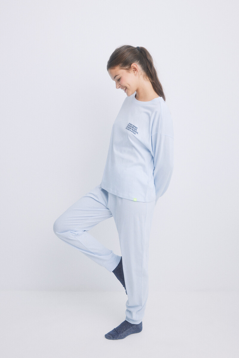 women'secret Pijama largo algodón azul Los más vendidos