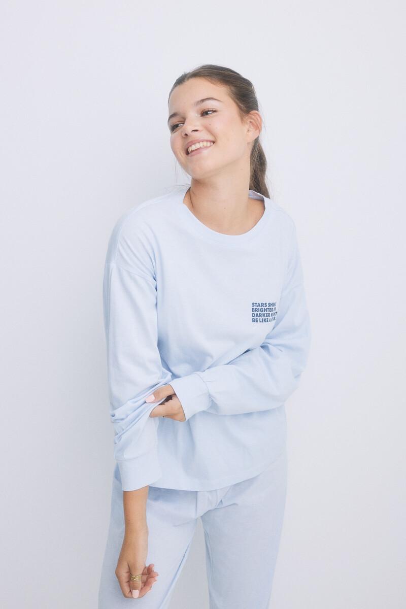 women'secret Pijama largo algodón azul Los más vendidos