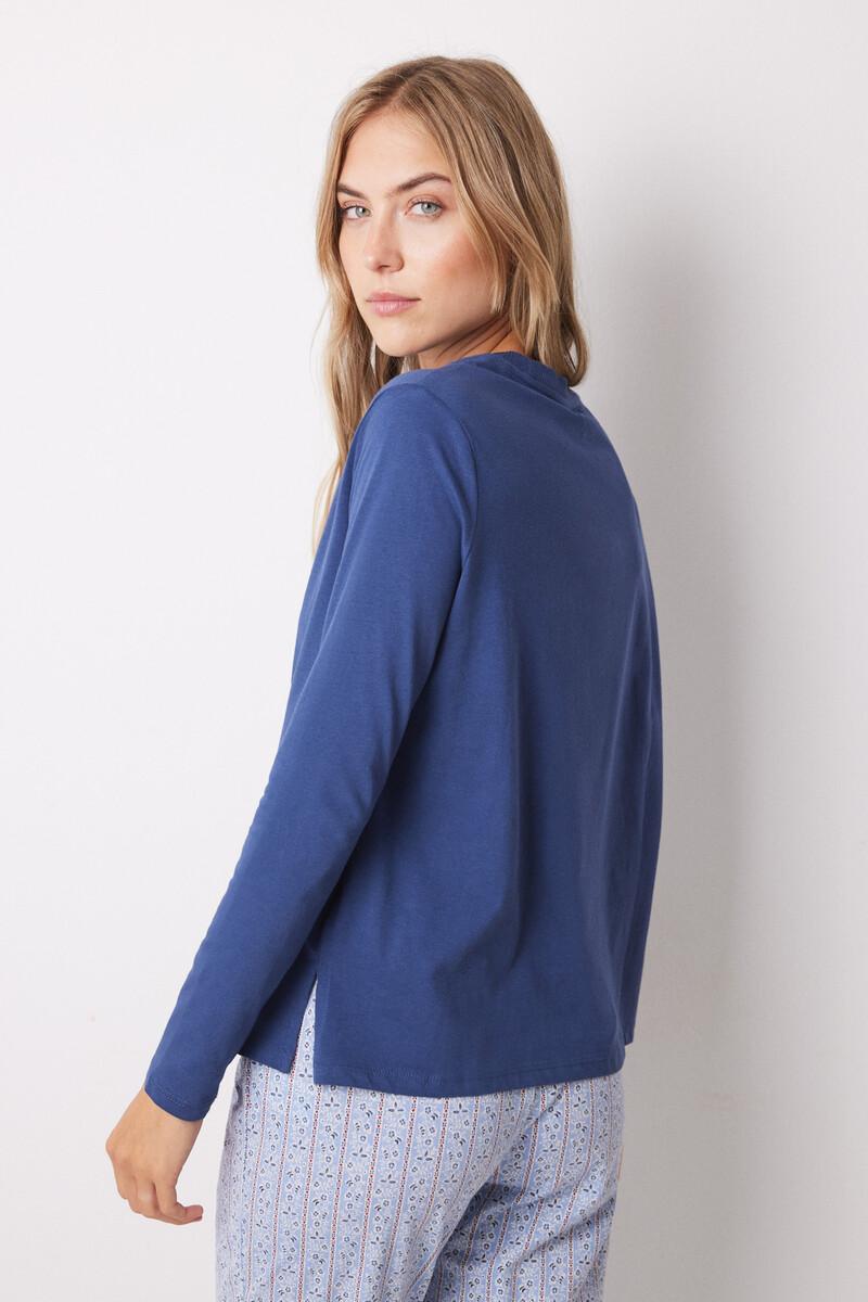 women'secret Camiseta manga larga azul Sailor Ventas relámpago
