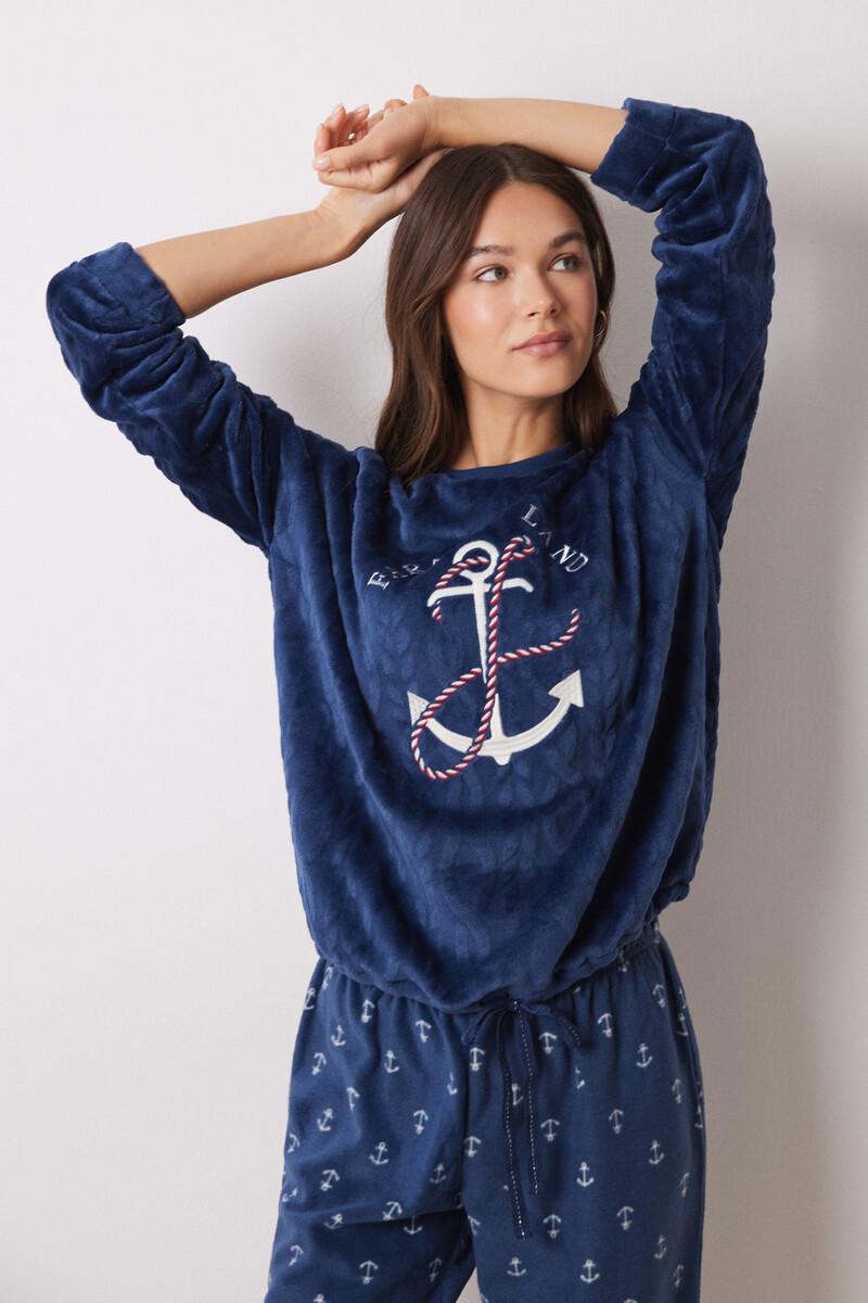 women'secret Pijama largo pelo y polar suave Tienda