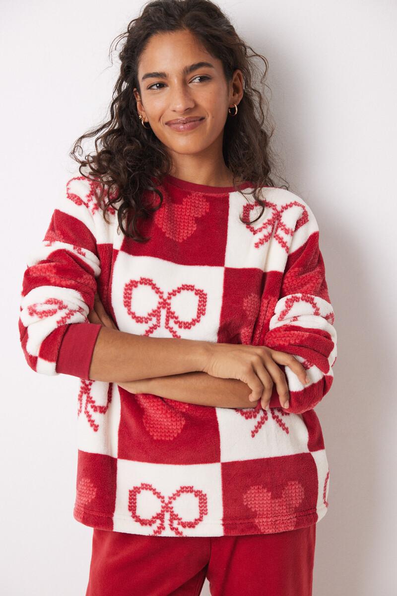 women'secret Pijama largo polar Mickey Mouse
