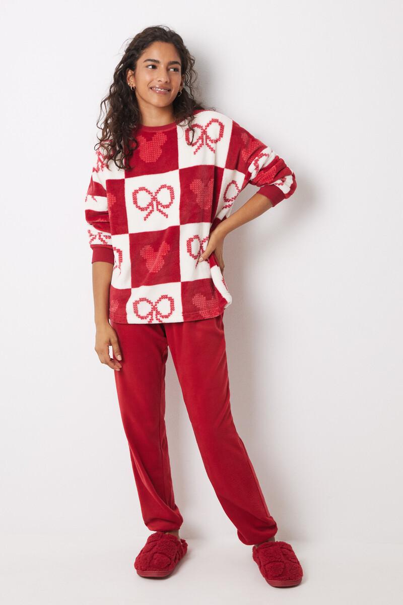 women'secret Pijama largo polar Mickey Mouse Liquidación