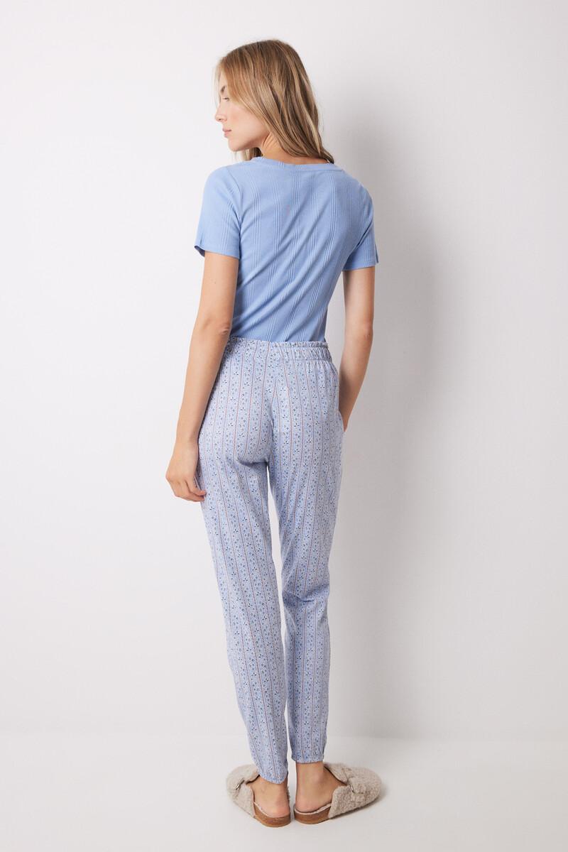 women'secret Pantalón pijama algodón flores rayas skinny Mejor oferta
