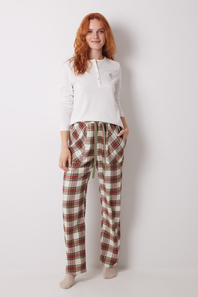 women'secret Pantalón pijama cuadros algodón verde Rebajas online
