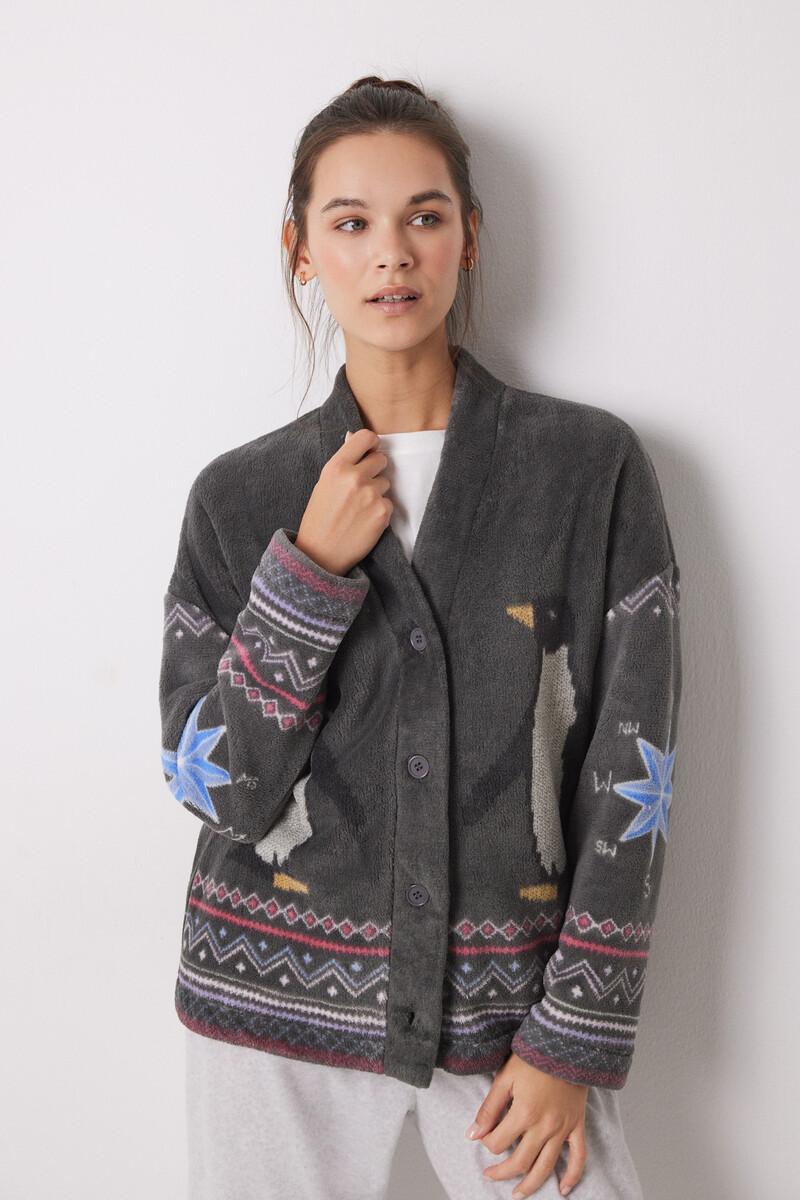 women'secret Pijama largo terciopelo pingüinos Envío gratis