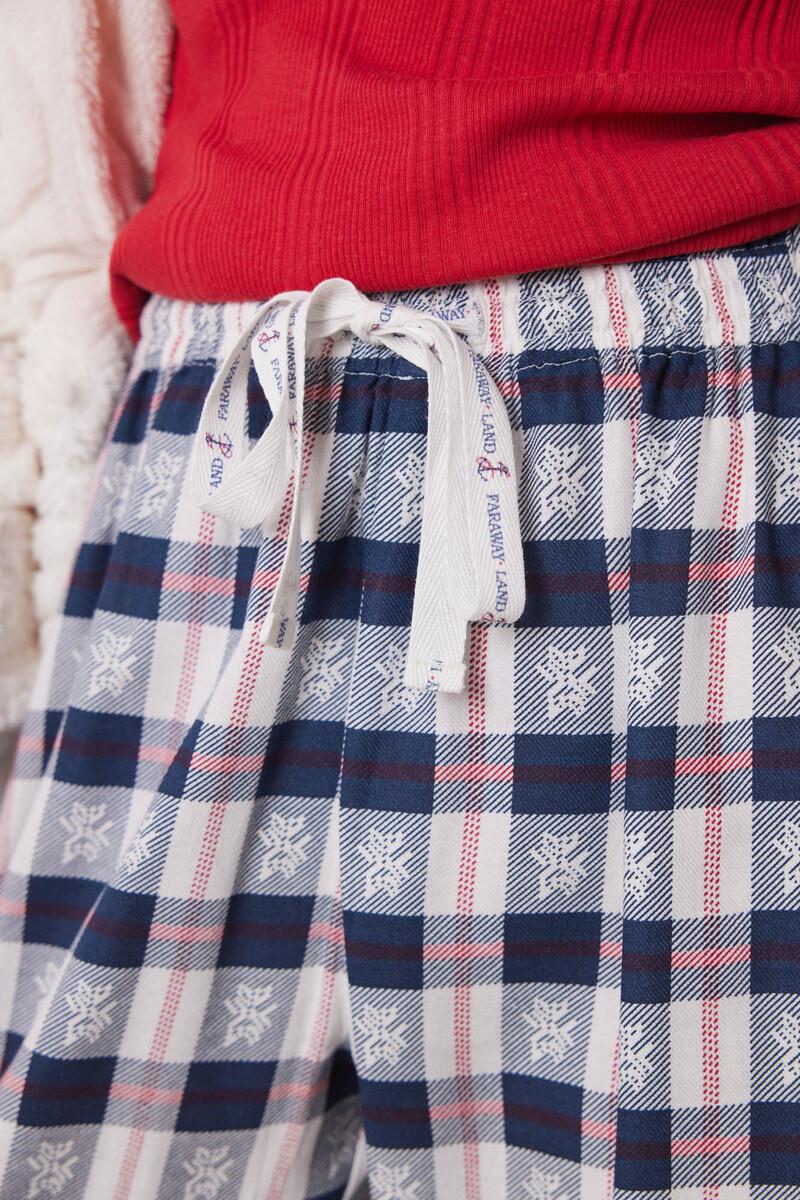 women'secret Pantalón pijama cuadros azul COMPRAR AHORA