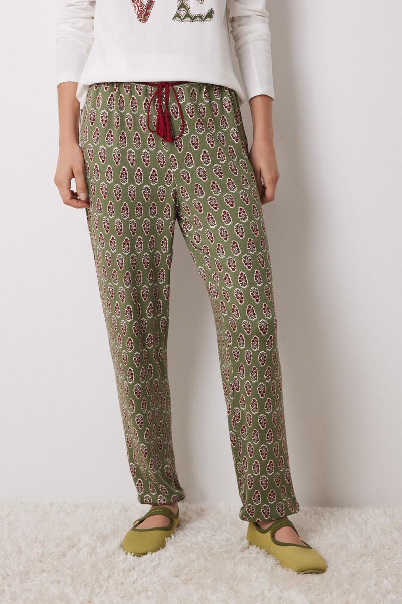 women'secret Pantalón pijama flores súper soft Tienda de fábrica
