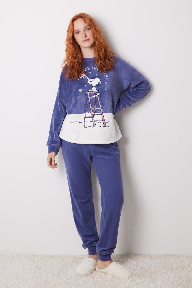 women'secret Pijama largo polar Snoopy Oferta exclusiva