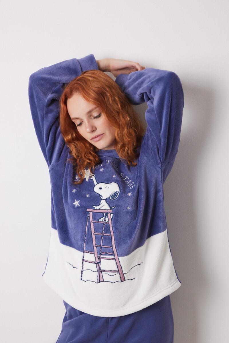 women'secret Pijama largo polar Snoopy Oferta exclusiva