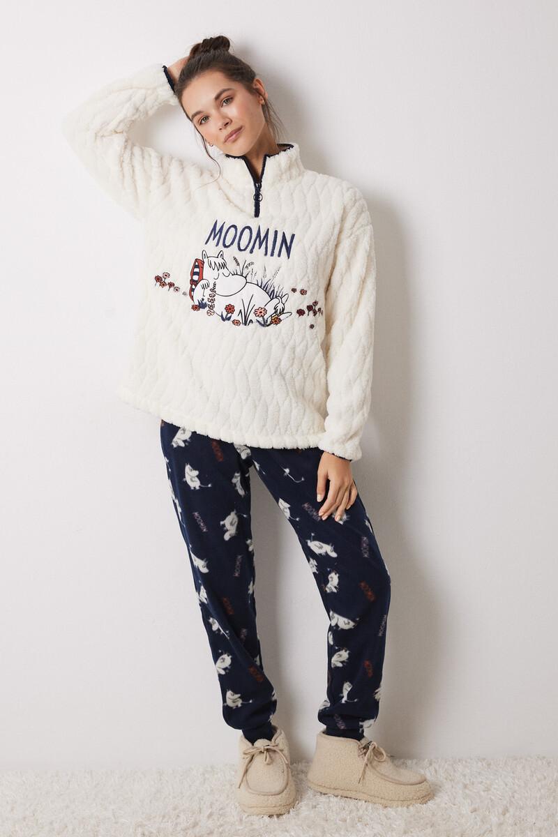 women'secret Pijama largo borreguito polar Moomin Descuento por venta flash