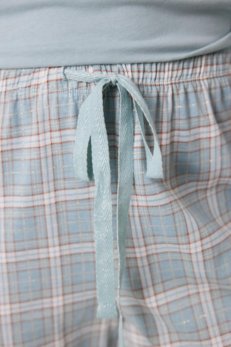 women'secret Pijama largo 100% algodón cuadros navideños Ofertas de temporada