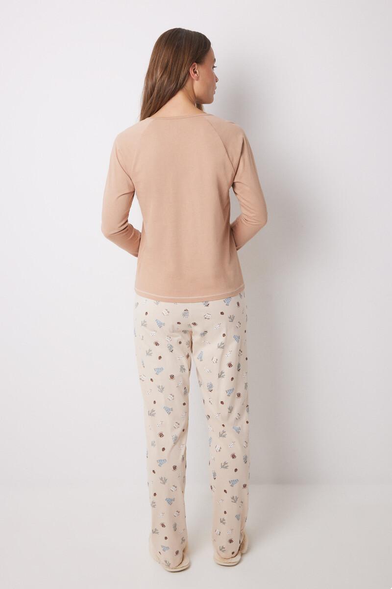 women'secret Pijama largo 100% algodón motivos navideños En línea