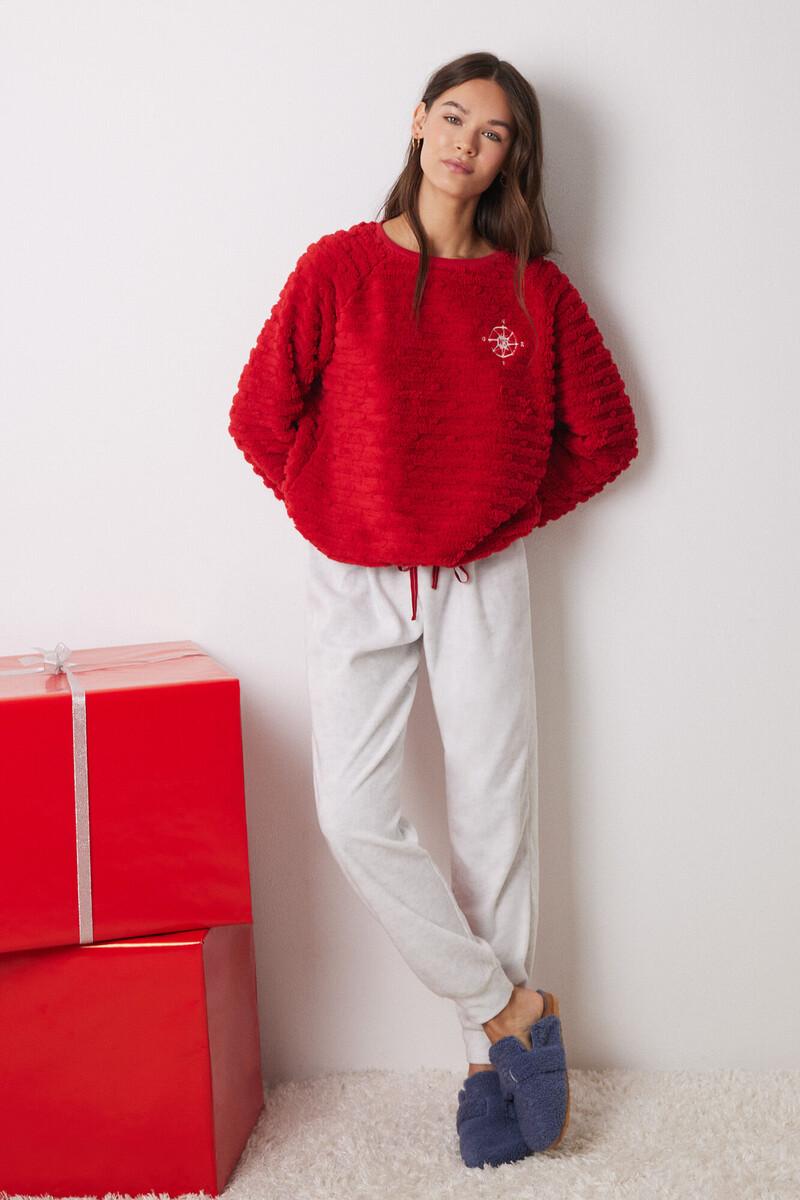 women'secret Pijama largo pelo y polar fleece Outlet