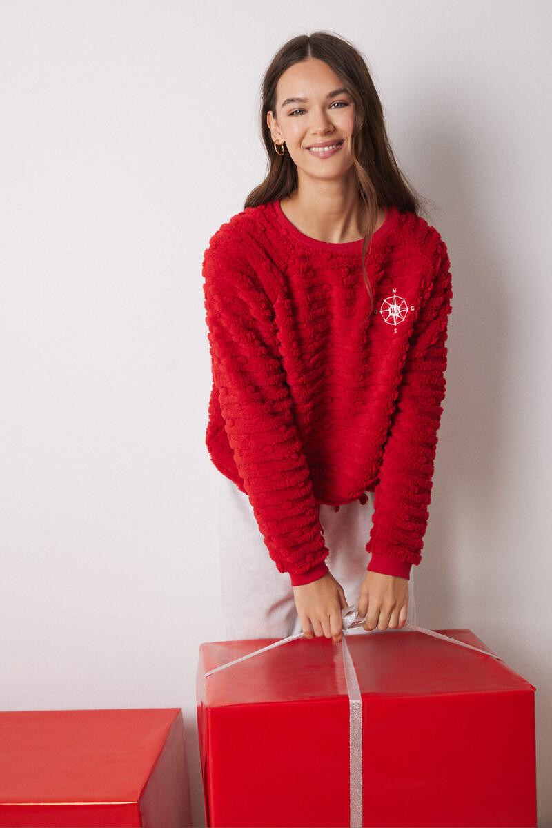 women'secret Pijama largo pelo y polar fleece Outlet