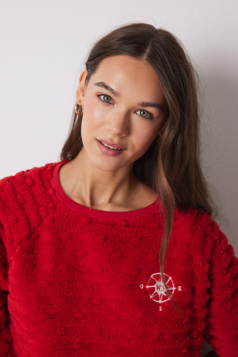 women'secret Pijama largo pelo y polar fleece Outlet