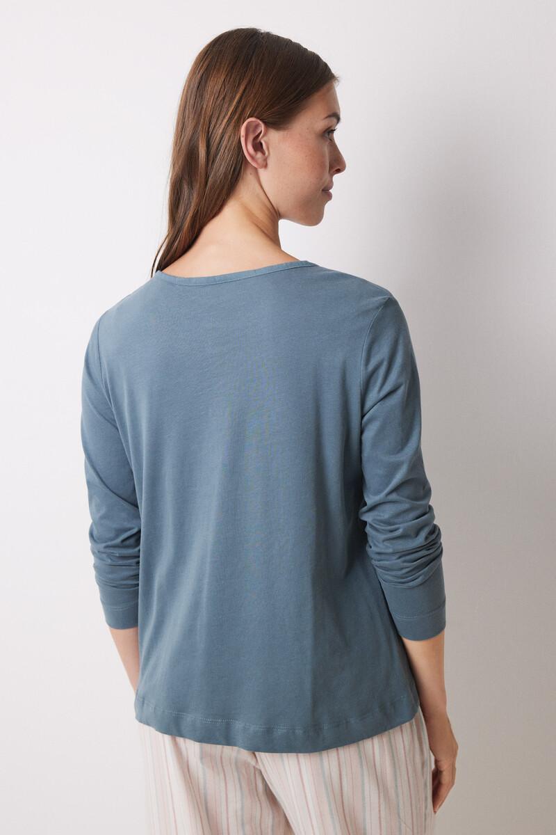 women'secret Camiseta manga larga 100% algodón verde Ofertas