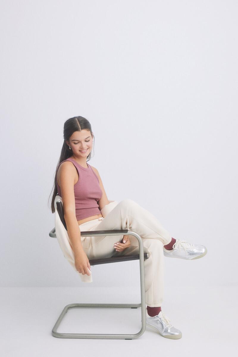 women'secret Pantalón jogger felpa amarillo claro Envío gratis