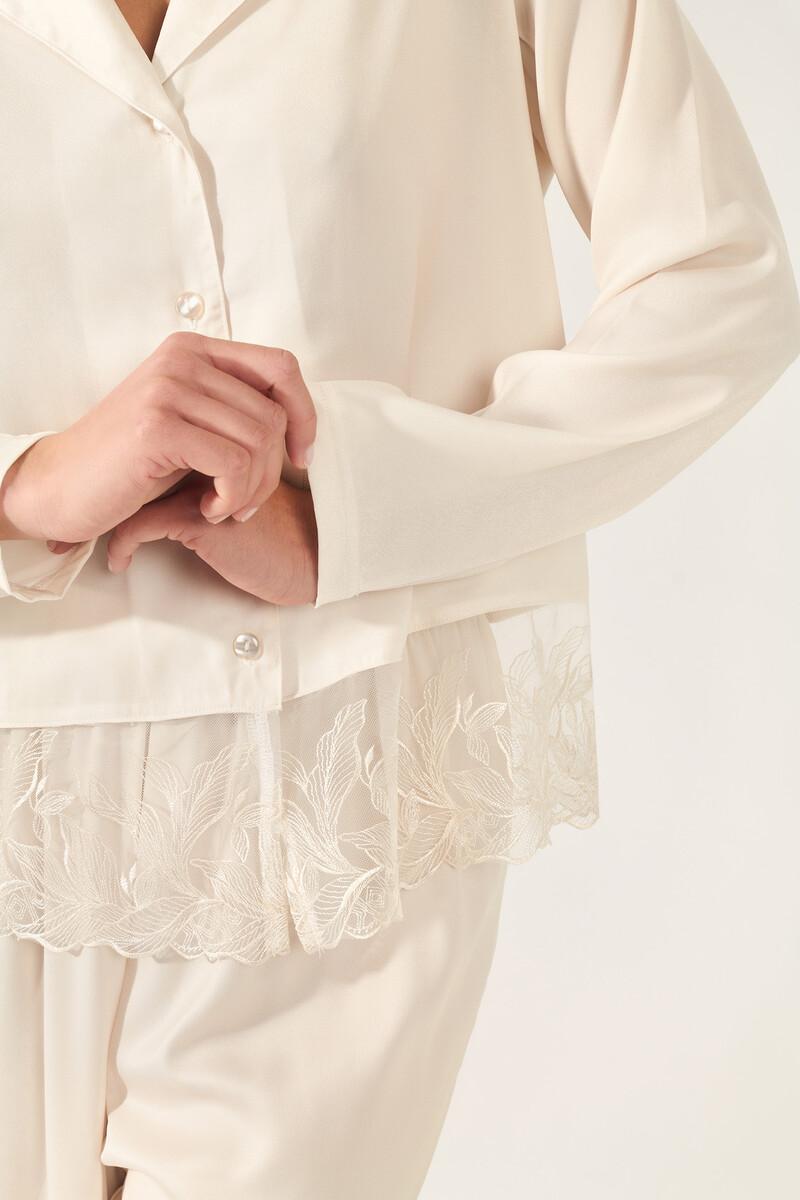 women'secret Pijama lencero camisero satén COMPRAR AHORA