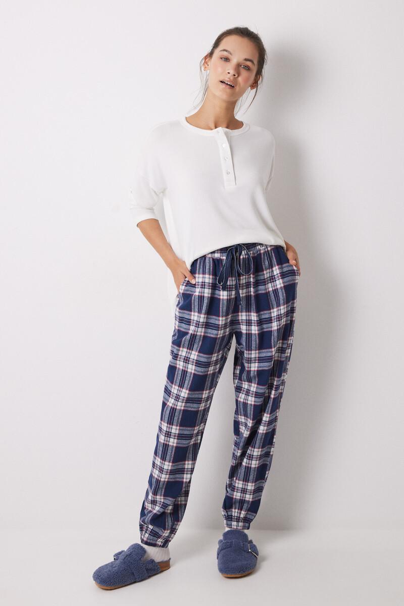 women'secret Pantalón carrot 100% algodón cuadros Grandes descuentos