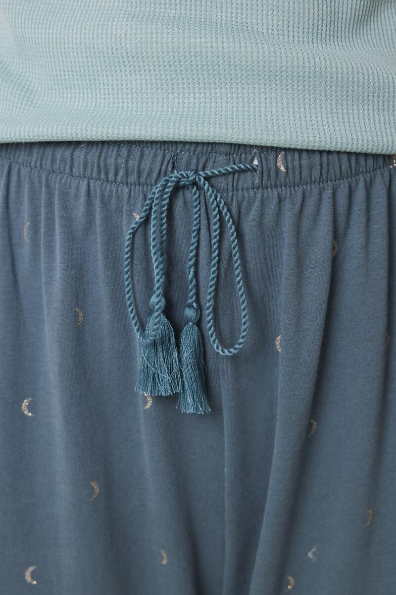 women'secret Pantalón largo 100% algodón verde Descuento por venta flash