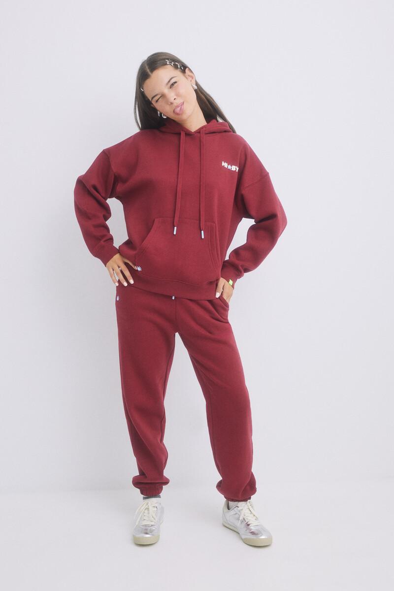 women'secret Pantalón jogger felpa rojo Rebajas