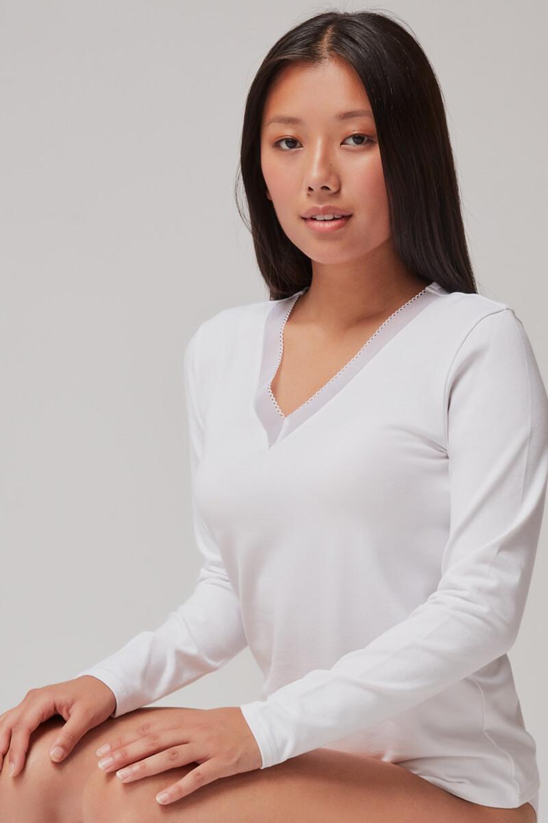 women'secret Camiseta térmica escote pico Liquidación