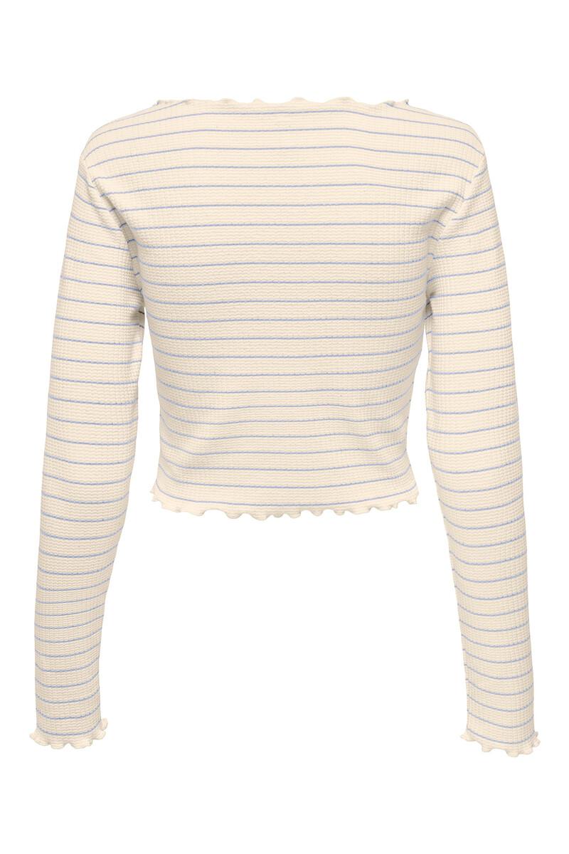 women'secret Camiseta corta manga larga bordes ondulados Ahorra y exporta