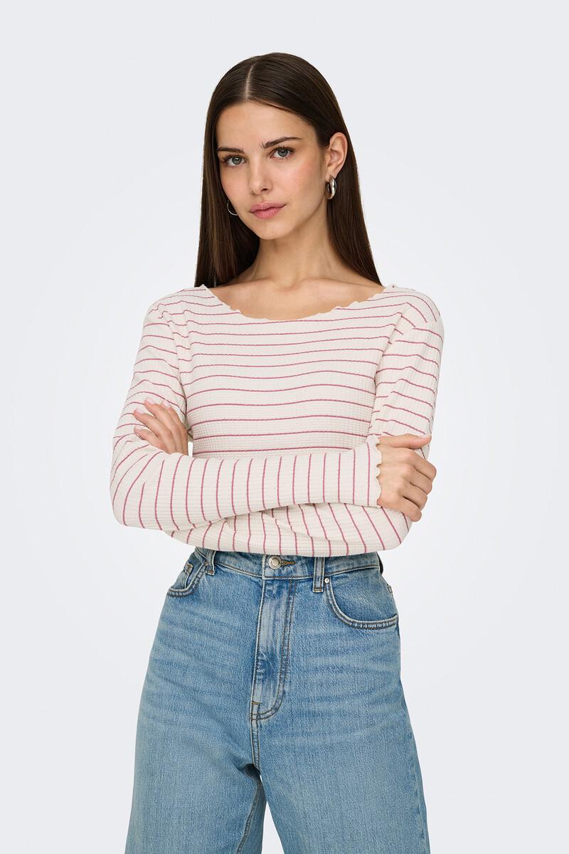 women'secret Camiseta corta manga larga bordes ondulados Precios de Black Friday