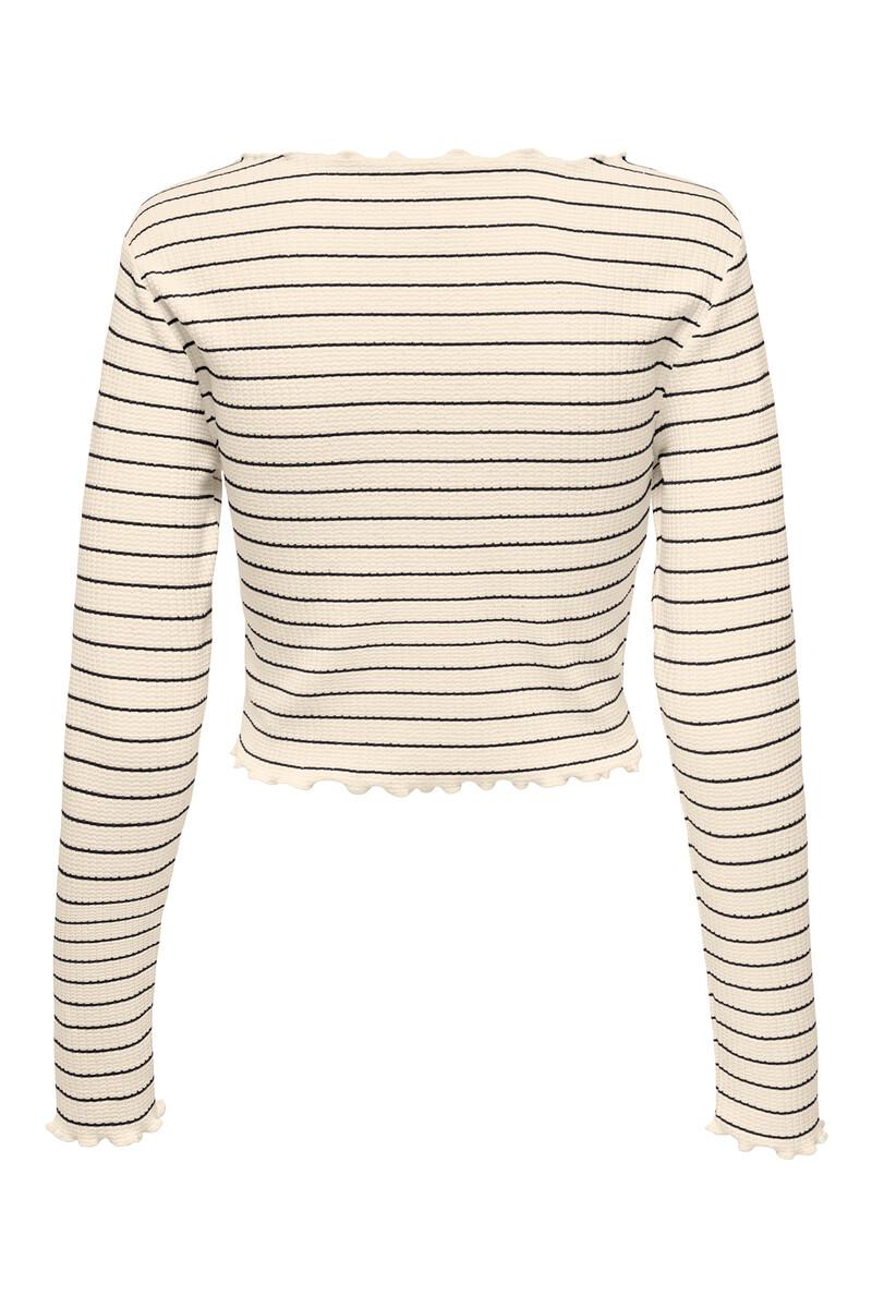 women'secret Camiseta corta manga larga bordes ondulados En oferta