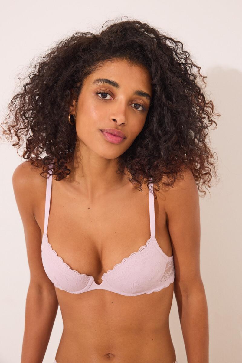 women'secret Sujetador clásico BEAUTIFUL encaje rosa Rebajas de fin de temporada