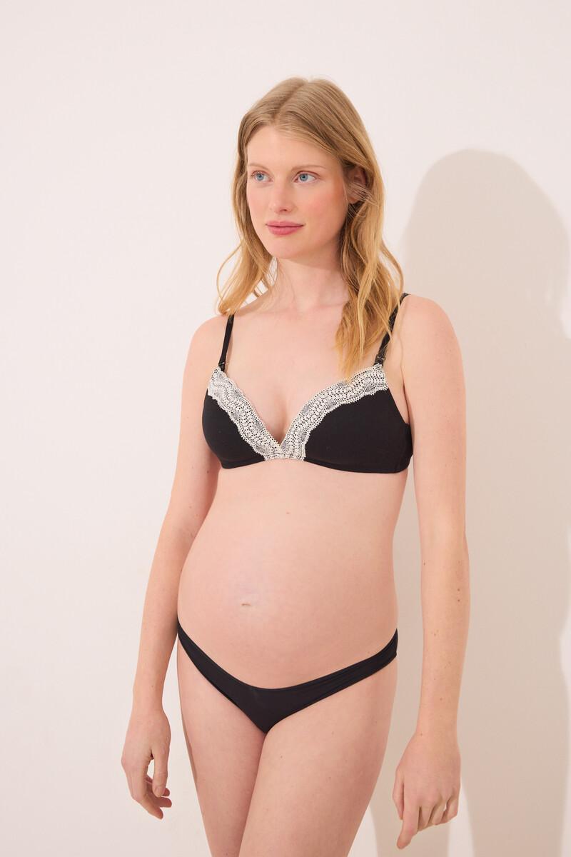 women'secret Sujetador CHARMING 'maternity' canalé negro Mejor oferta